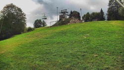 Rotating camera on the ski slope