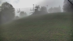 Rotierende Kamera auf der Skipiste