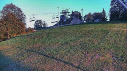 Rotating camera on the ski slope