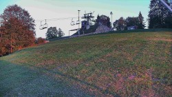 Rotating camera on the ski slope