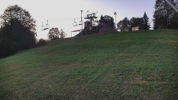 Rotating camera on the ski slope