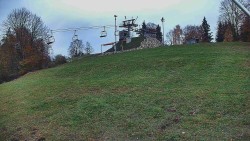 Rotierende Kamera auf der Skipiste