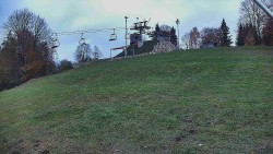 Rotating camera on the ski slope