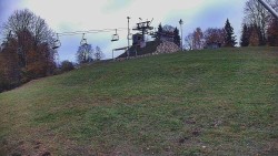 Rotierende Kamera auf der Skipiste