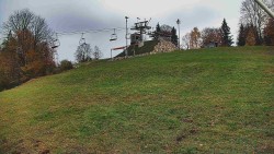 Rotating camera on the ski slope