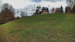 Rotating camera on the ski slope