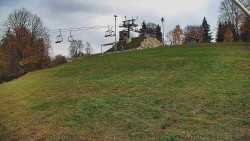 Rotating camera on the ski slope
