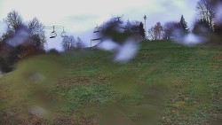 Rotierende Kamera auf der Skipiste