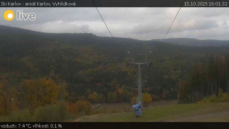 Ski Karlov - areál Karlov - Vyhlídková - 15.10.2025 v 16:01 Ski Karlov - areál Karlov - Vyhlídková - 15.10.2025 v 16:01