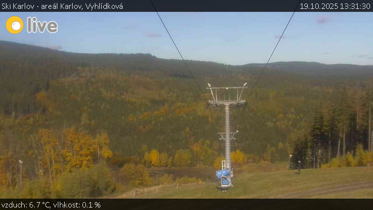 Ski Karlov - areál Karlov - Vyhlídková - 19.10.2025 v 13:31 Ski Karlov - areál Karlov - Vyhlídková - 19.10.2025 v 13:31