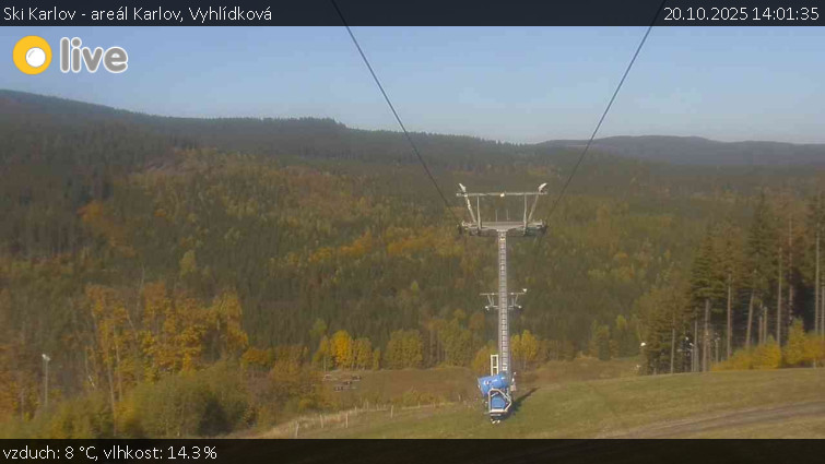 Ski Karlov - areál Karlov - Vyhlídková - 20.10.2025 v 14:01 Ski Karlov - areál Karlov - Vyhlídková - 20.10.2025 v 14:01