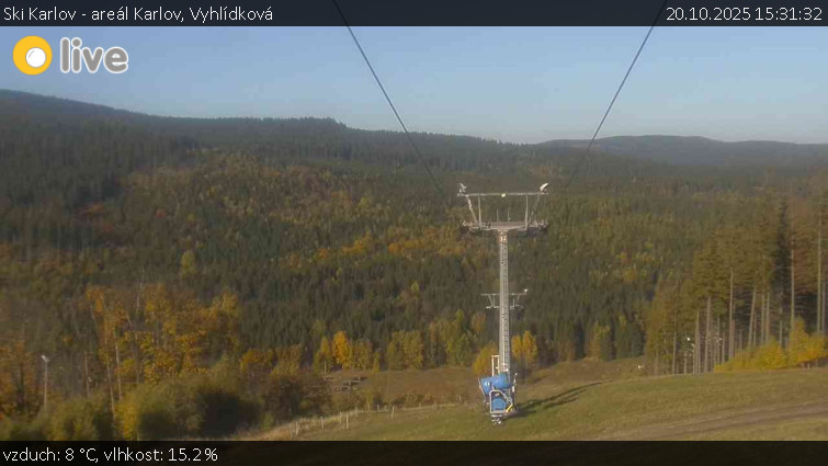 Ski Karlov - areál Karlov - Vyhlídková - 20.10.2025 v 15:31 Ski Karlov - areál Karlov - Vyhlídková - 20.10.2025 v 15:31