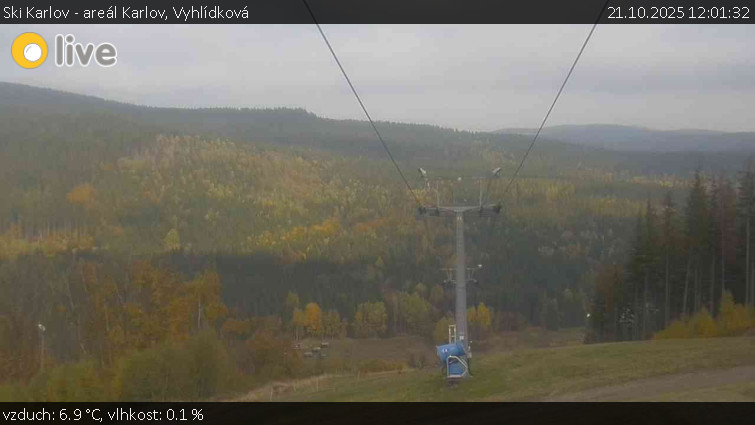 Ski Karlov - areál Karlov - Vyhlídková - 21.10.2025 v 12:01 Ski Karlov - areál Karlov - Vyhlídková - 21.10.2025 v 12:01