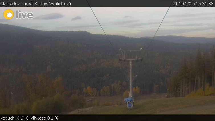 Ski Karlov - areál Karlov - Vyhlídková - 21.10.2025 v 16:31 Ski Karlov - areál Karlov - Vyhlídková - 21.10.2025 v 16:31