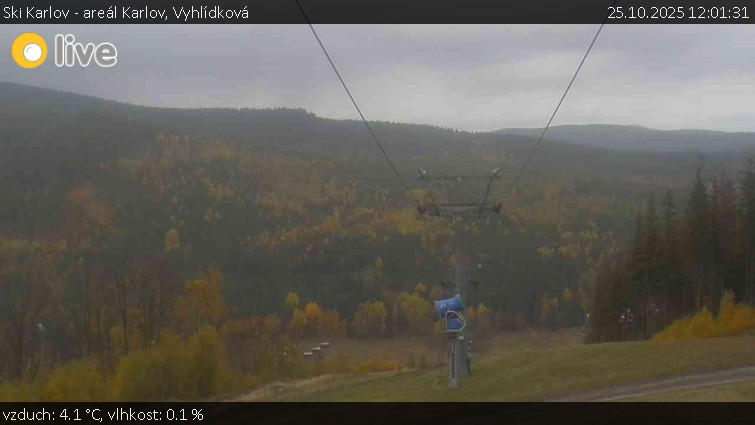 Ski Karlov - areál Karlov - Vyhlídková - 25.10.2025 v 12:01 Ski Karlov - areál Karlov - Vyhlídková - 25.10.2025 v 12:01