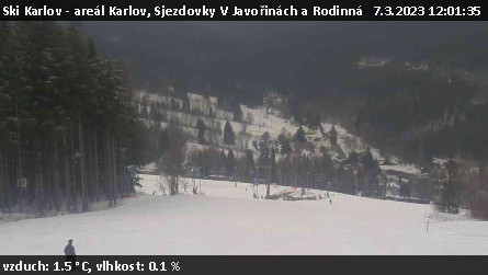 Ski Karlov - areál Karlov - Sjezdovky V Javořinách a Rodinná - 7.3.2023 v 12:01