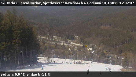 Ski Karlov - areál Karlov - Sjezdovky V Javořinách a Rodinná - 10.3.2023 v 12:02