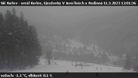 Ski Karlov - areál Karlov - Sjezdovky V Javořinách a Rodinná - 11.3.2023 v 12:01