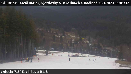 Ski Karlov - areál Karlov - Sjezdovky V Javořinách a Rodinná - 21.3.2023 v 11:01