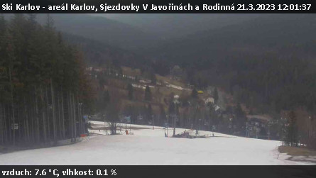 Ski Karlov - areál Karlov - Sjezdovky V Javořinách a Rodinná - 21.3.2023 v 12:01