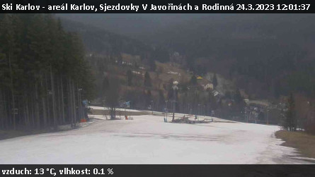Ski Karlov - areál Karlov - Sjezdovky V Javořinách a Rodinná - 24.3.2023 v 12:01