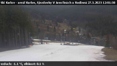 Ski Karlov - areál Karlov - Sjezdovky V Javořinách a Rodinná - 27.3.2023 v 12:01