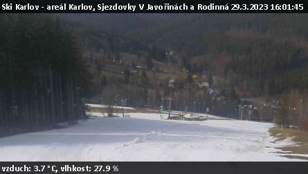 Ski Karlov - areál Karlov - Sjezdovky V Javořinách a Rodinná - 29.3.2023 v 16:01