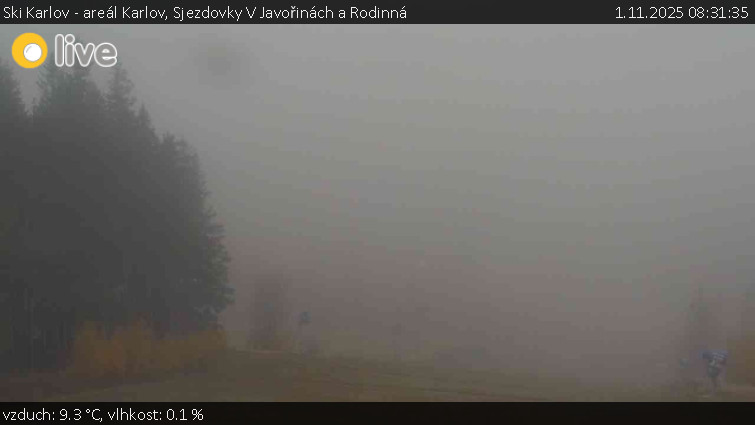 Ski Karlov - areál Karlov - Sjezdovky V Javořinách a Rodinná - 1.11.2025 v 08:31 Ski Karlov - areál Karlov - Sjezdovky V Javořinách a Rodinná - 1.11.2025 v 08:31