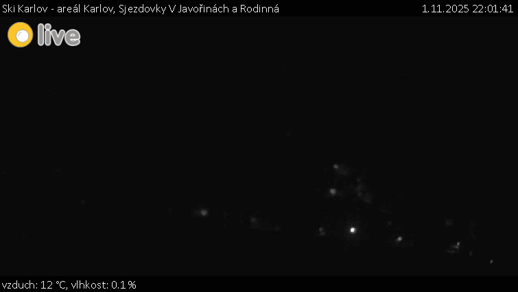 Ski Karlov - areál Karlov - Sjezdovky V Javořinách a Rodinná - 1.11.2025 v 22:01 Ski Karlov - areál Karlov - Sjezdovky V Javořinách a Rodinná - 1.11.2025 v 22:01