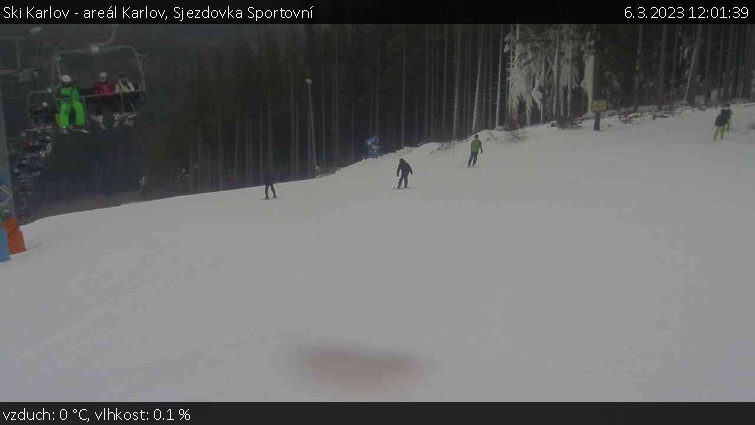 Ski Karlov - areál Karlov - Sjezdovka Sportovní - 6.3.2023 v 12:01