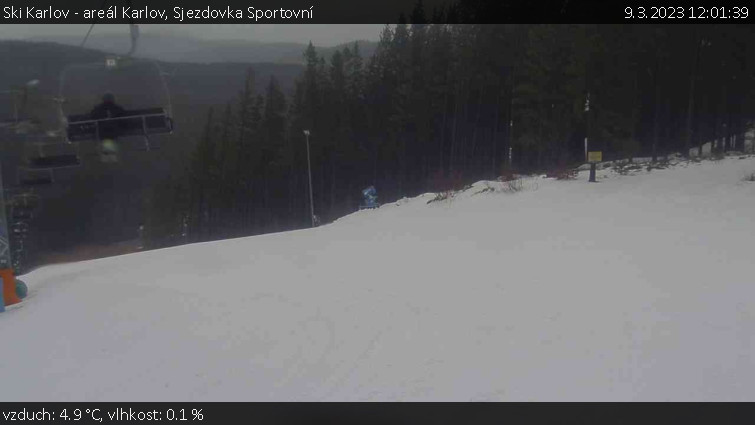 Ski Karlov - areál Karlov - Sjezdovka Sportovní - 9.3.2023 v 12:01