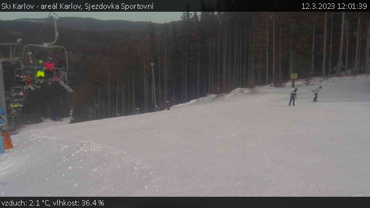 Ski Karlov - areál Karlov - Sjezdovka Sportovní - 12.3.2023 v 12:01