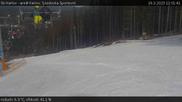 Ski Karlov - areál Karlov - Sjezdovka Sportovní - 18.3.2023 v 12:01
