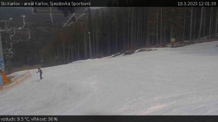 Ski Karlov - areál Karlov - Sjezdovka Sportovní - 19.3.2023 v 12:01