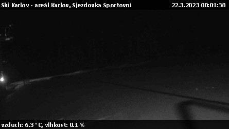 Ski Karlov - areál Karlov - Sjezdovka Sportovní - 22.3.2023 v 00:01