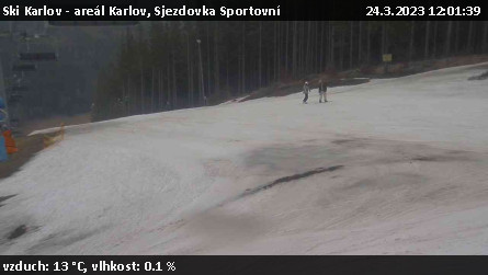 Ski Karlov - areál Karlov - Sjezdovka Sportovní - 24.3.2023 v 12:01