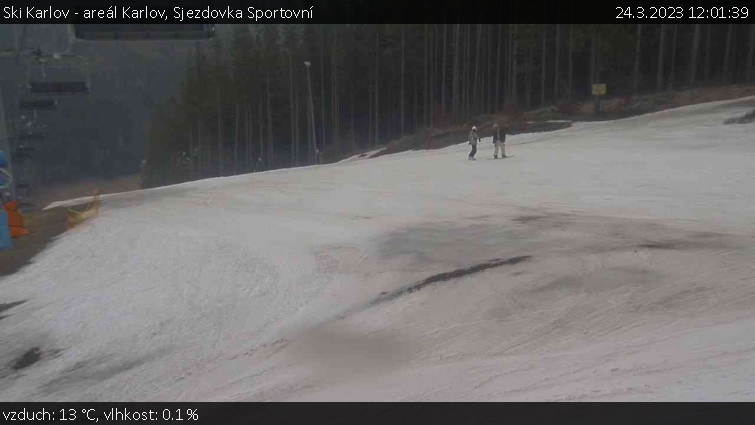 Ski Karlov - areál Karlov - Sjezdovka Sportovní - 24.3.2023 v 12:01
