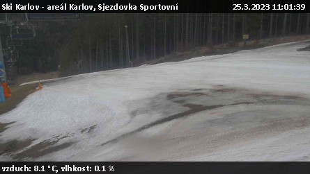 Ski Karlov - areál Karlov - Sjezdovka Sportovní - 25.3.2023 v 11:01