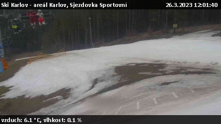 Ski Karlov - areál Karlov - Sjezdovka Sportovní - 26.3.2023 v 12:01
