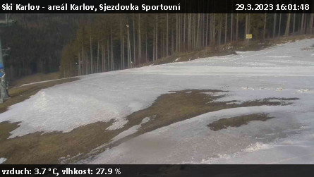 Ski Karlov - areál Karlov - Sjezdovka Sportovní - 29.3.2023 v 16:01