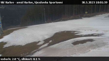 Ski Karlov - areál Karlov - Sjezdovka Sportovní - 30.3.2023 v 10:01