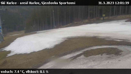 Ski Karlov - areál Karlov - Sjezdovka Sportovní - 31.3.2023 v 12:01