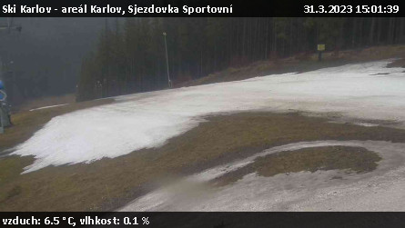 Ski Karlov - areál Karlov - Sjezdovka Sportovní - 31.3.2023 v 15:01