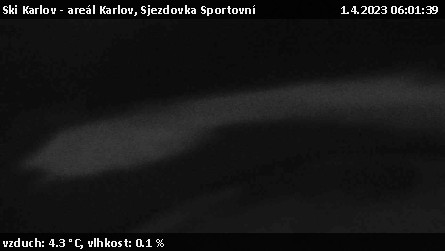 Ski Karlov - areál Karlov - Sjezdovka Sportovní - 1.4.2023 v 06:01