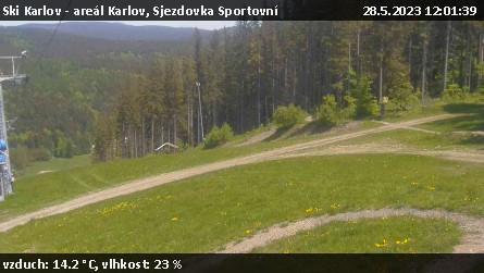 Ski Karlov - areál Karlov - Sjezdovka Sportovní - 28.5.2023 v 12:01