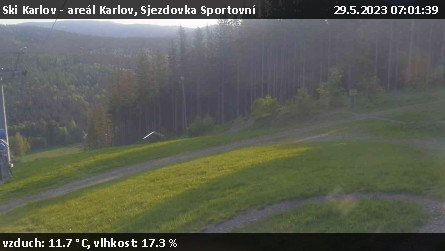 Ski Karlov - areál Karlov - Sjezdovka Sportovní - 29.5.2023 v 07:01