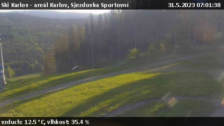 Ski Karlov - areál Karlov - Sjezdovka Sportovní - 31.5.2023 v 07:01