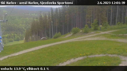 Ski Karlov - areál Karlov - Sjezdovka Sportovní - 2.6.2023 v 12:01
