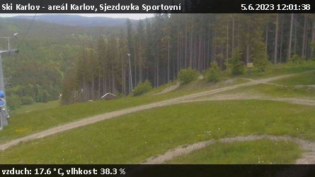Ski Karlov - areál Karlov - Sjezdovka Sportovní - 5.6.2023 v 12:01