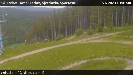 Ski Karlov - areál Karlov - Sjezdovka Sportovní - 5.6.2023 v 13:01